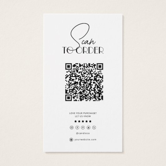 Fontes de cire, Carte d'odeur de bougie, Modèle de (Dos)