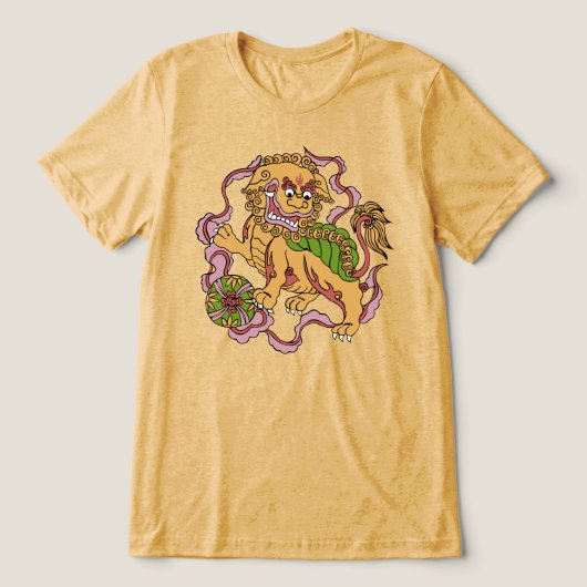 Foo Dog Tri-Blend Shirt (Design voorkant)