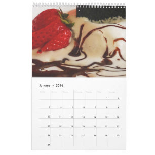 Food 12-maands Wall Calendar Kalender