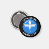 Food Allergy Alert Magnet Magneet (Voorkant / Achterkant)