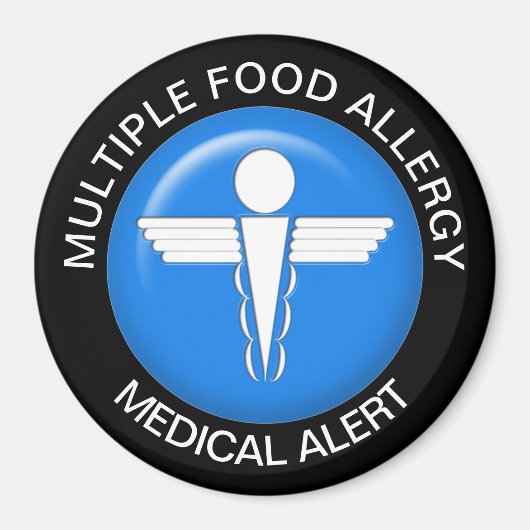 Food Allergy Alert Magnet Magneet (Voorkant)