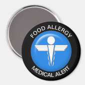 Food Allergy Alert Magnet Magneet (Voorkant / Achterkant)