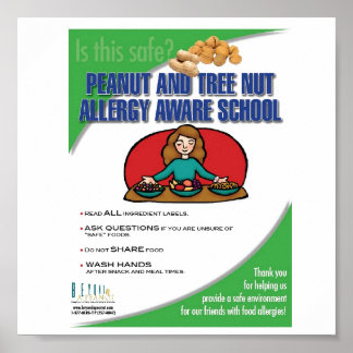 Food Allergy Aware School Poster