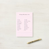 Food Allergy Checklist Sticky Notes for Kitchen (Op bureau)