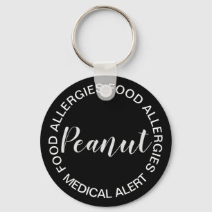 Food Allergy Medical Alert Sleutelhanger - Peanut