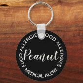 Food Allergy Medical Alert Sleutelhanger - Peanut (Voorkant)