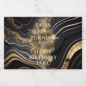 Food and Beverage Label Set Sparkling Wijnetiket (Enkel label)