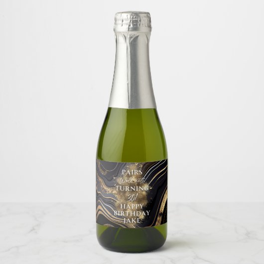 Food and Beverage Label Set Sparkling Wijnetiket (Voorkant)