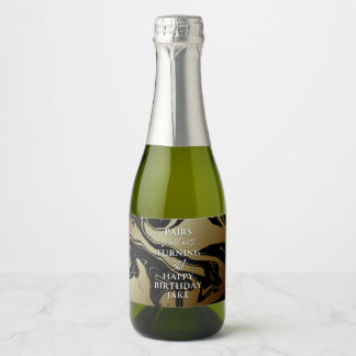 Food and Beverage Label Set Sparkling Wijnetiket