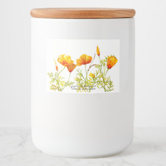 Food and Beverage Label Set Voedselcontainer Etiket