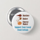 Food Artisan Ronde Button 5,7 Cm (Voorkant /achterkant)