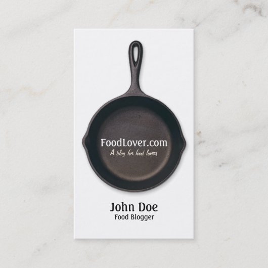 Food Blog Visitekaartje (Voorkant)