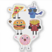 Food Characters Sticker (Voorkant)