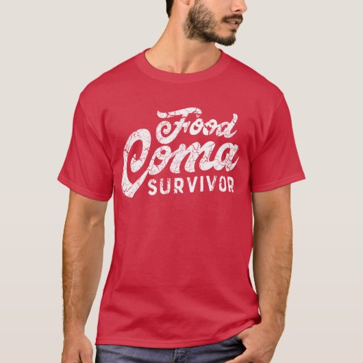 Food Coma Survivor T-shirt (Voorkant)