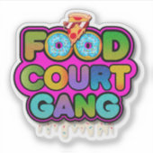 Food Court Gang Logo Sticker (Devant)