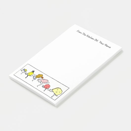  Food Custom Post it Notities Post-it® Notes (Schuin)