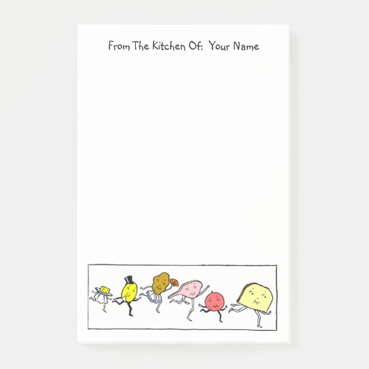Food Custom Post it Notities Post-it® Notes (Voorkant)