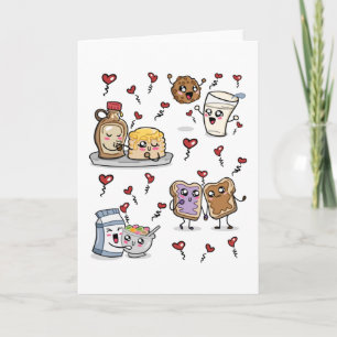Food Drawings In Love Kawaii Kaart