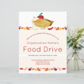 Food Drive Organisation Nom Feuille Pie Cartoon (Debout devant)