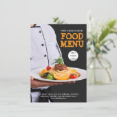 Food Festival Catering Restaurant Zakelijk Menu (Staand voorkant)