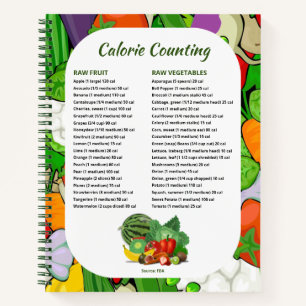 Food Journal for Counting Calories Notitieboek