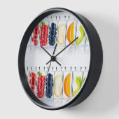 Food Kitchen Natural Colorful Wall klok (Hoek)