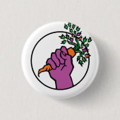 Food Not Bombs-logo Ronde Button 3,2 Cm (Voorkant)