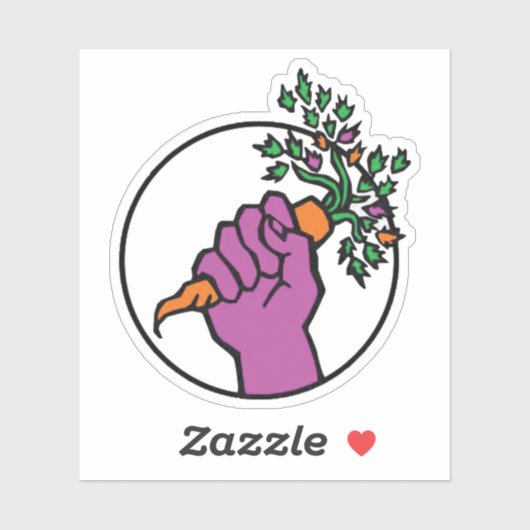 Food Not Bombs logo Sticker (Vel)