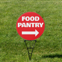 Food Pantry Directional Sign