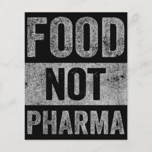 Food Pharma niet natuurlijke biologische voeding Flyer