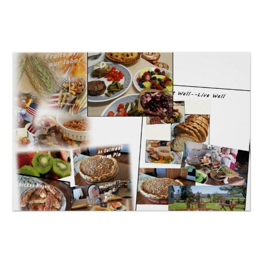 Food Photo Collage Perfect Poster (Voorkant)