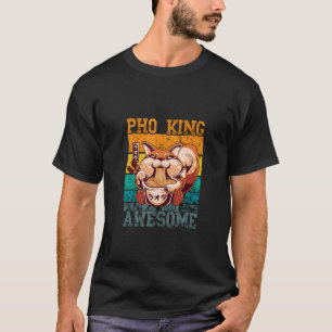 Food Pun Pho King Squirrel Asian Noodle Soup Pho B T-shirt