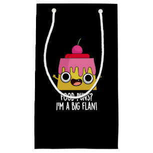 Food Puns - Ik ben een grote Flan Dessert Pun Dark Klein Cadeauzakje