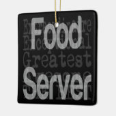 Food Server Extraordinaire Keramisch Ornament (Links)