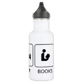 Food Sleep Books Waterfles (Rechts)