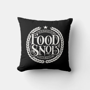 Food Snob - grappig eten liefhebber Kussen