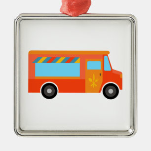 Food Truck Metalen Ornament