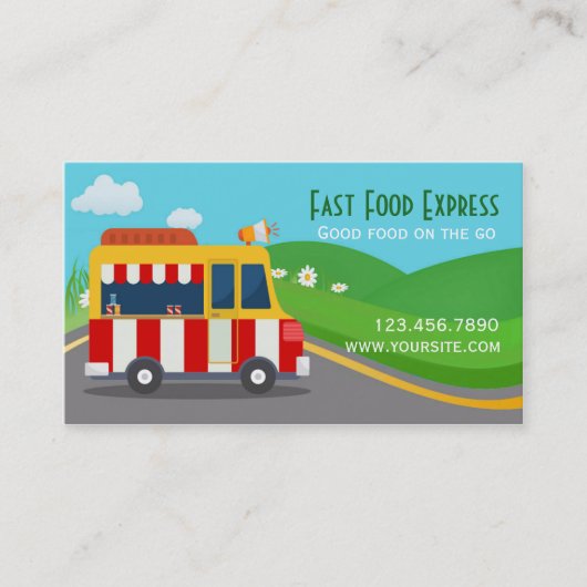 Food Truck Visitekaartje (Voorkant)