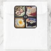 Foodie aangepaste monogram stickers 5 (Tas)