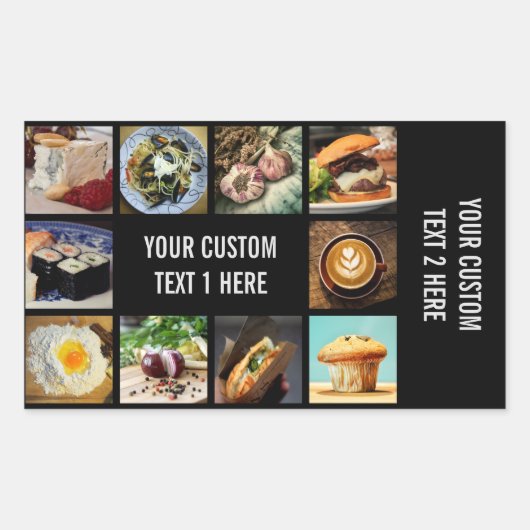 Foodie aangepaste stickers (Voorkant)