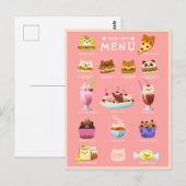 Foodie beren briefkaart (Voorkant / Achterkant)