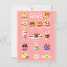 Foodie beren briefkaart