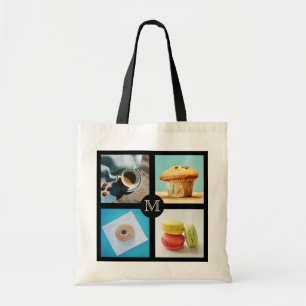 Foodie Custom monogram canvas tas 2