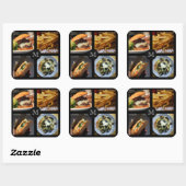 Foodie custom monogram stickers 4 (Vel)
