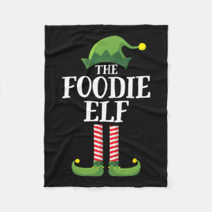 Foodie Elf Matching Familie Groep Kerstfeest 1 Fleece Deken