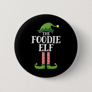 Foodie Elf Matching Familie Groep Kerstfeest 1 Ronde Button 5,7 Cm