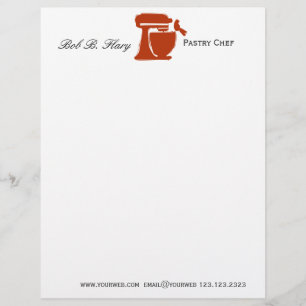 Foodie Food Blogger Delicious Bked Gepersonaliseerd Briefhoofd