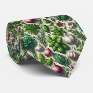 Foodie Keuken Nekdas Verse Tuinkruiden Stropdas