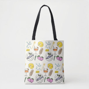 foodie minimalist draagtas