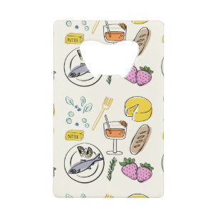 foodie minimalist kredietkaart flessenopener